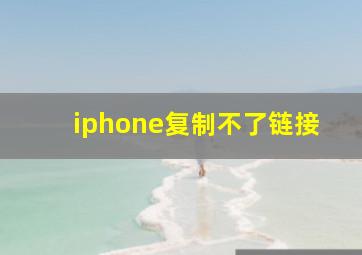 iphone复制不了链接