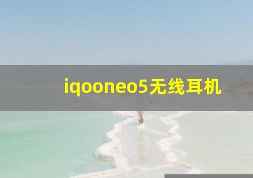 iqooneo5无线耳机