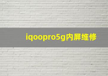 iqoopro5g内屏维修