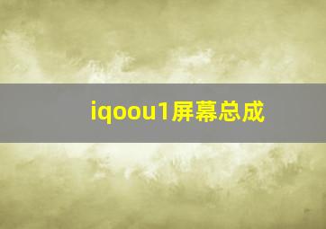 iqoou1屏幕总成