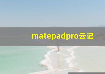 matepadpro云记