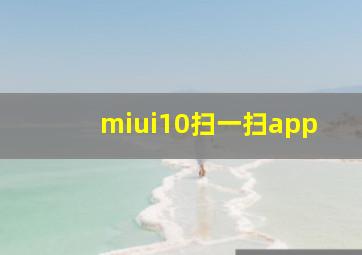 miui10扫一扫app