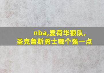 nba,爱荷华狼队,圣克鲁斯勇士哪个强一点