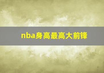 nba身高最高大前锋