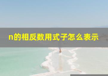 n的相反数用式子怎么表示