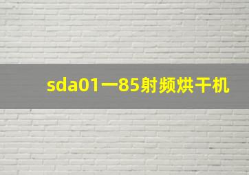 sda01一85射频烘干机