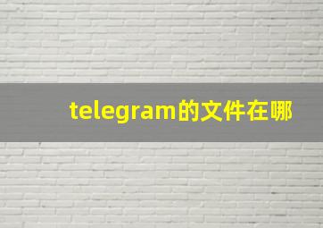 telegram的文件在哪