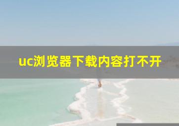 uc浏览器下载内容打不开