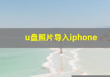 u盘照片导入iphone