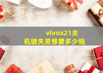 vivox21关机键失灵修要多少钱