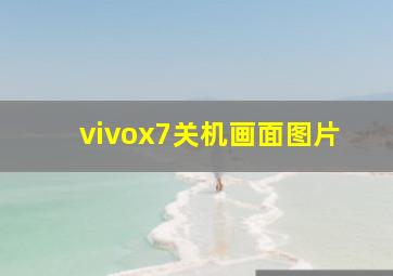 vivox7关机画面图片