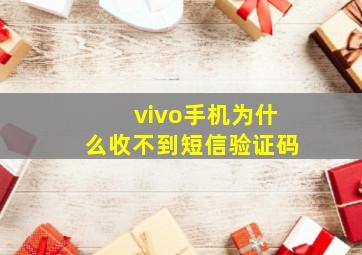 vivo手机为什么收不到短信验证码