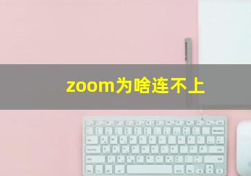 zoom为啥连不上