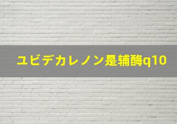 ユビデカレノン是辅酶q10