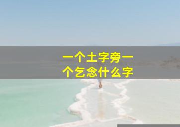 一个土字旁一个乞念什么字