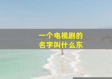 一个电视剧的名字叫什么东