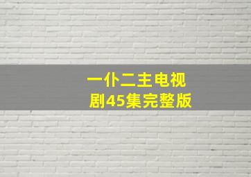 一仆二主电视剧45集完整版