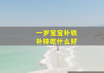 一岁宝宝补铁补锌吃什么好