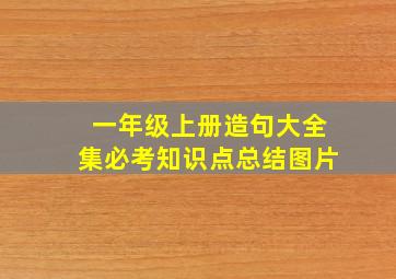 一年级上册造句大全集必考知识点总结图片