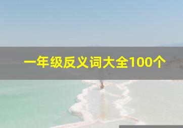 一年级反义词大全100个