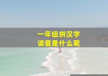 一年级拼汉字读音是什么呢