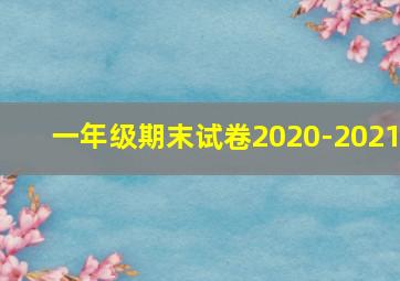 一年级期末试卷2020-2021