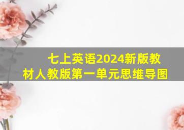 七上英语2024新版教材人教版第一单元思维导图