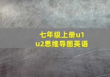 七年级上册u1u2思维导图英语