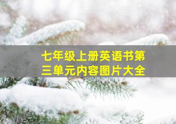 七年级上册英语书第三单元内容图片大全