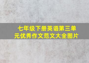 七年级下册英语第三单元优秀作文范文大全图片