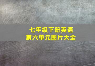 七年级下册英语第六单元图片大全