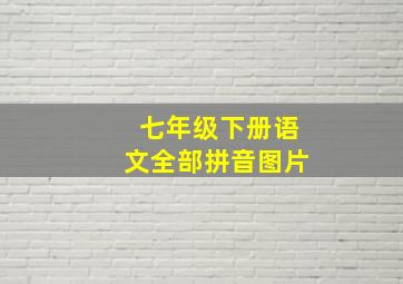 七年级下册语文全部拼音图片