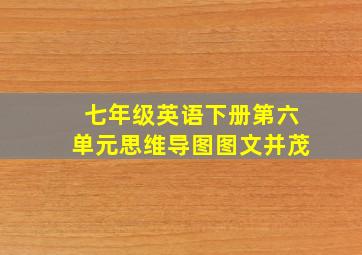 七年级英语下册第六单元思维导图图文并茂