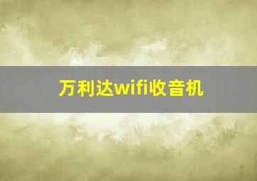 万利达wifi收音机