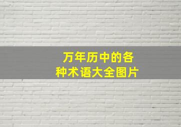 万年历中的各种术语大全图片