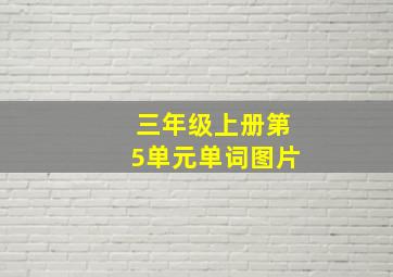 三年级上册第5单元单词图片