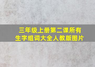 三年级上册第二课所有生字组词大全人教版图片