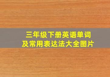 三年级下册英语单词及常用表达法大全图片