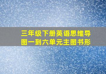 三年级下册英语思维导图一到六单元主图书形