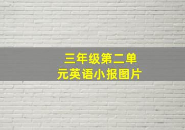 三年级第二单元英语小报图片