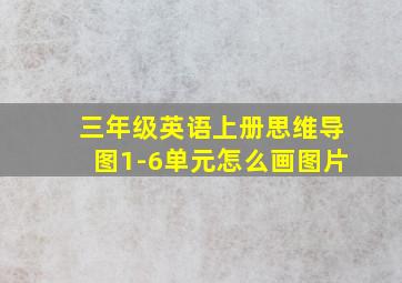 三年级英语上册思维导图1-6单元怎么画图片