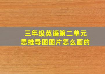 三年级英语第二单元思维导图图片怎么画的