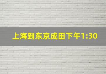 上海到东京成田下午1:30