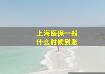 上海医保一般什么时候到账