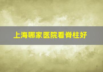 上海哪家医院看脊柱好