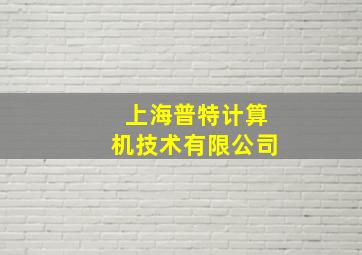 上海普特计算机技术有限公司