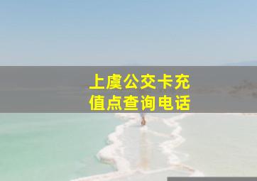 上虞公交卡充值点查询电话