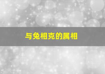 与兔相克的属相