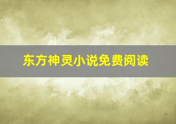 东方神灵小说免费阅读