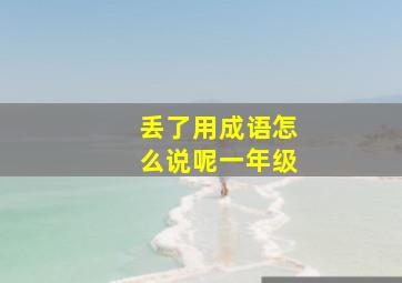 丢了用成语怎么说呢一年级